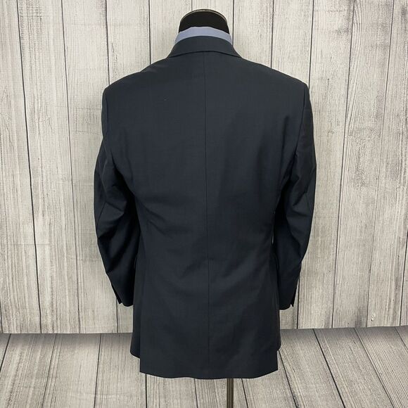 Jos. A. Bank 41L - W30 x L32 Blue 100% Wool 2-Button Single-Vent 2-Piece Suit - Picture 5 of 16